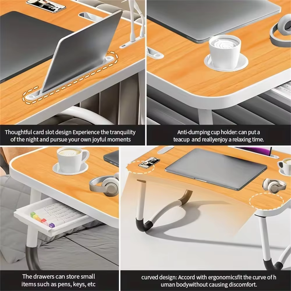 Table de lit pliable Portable pour ordinateur Portable