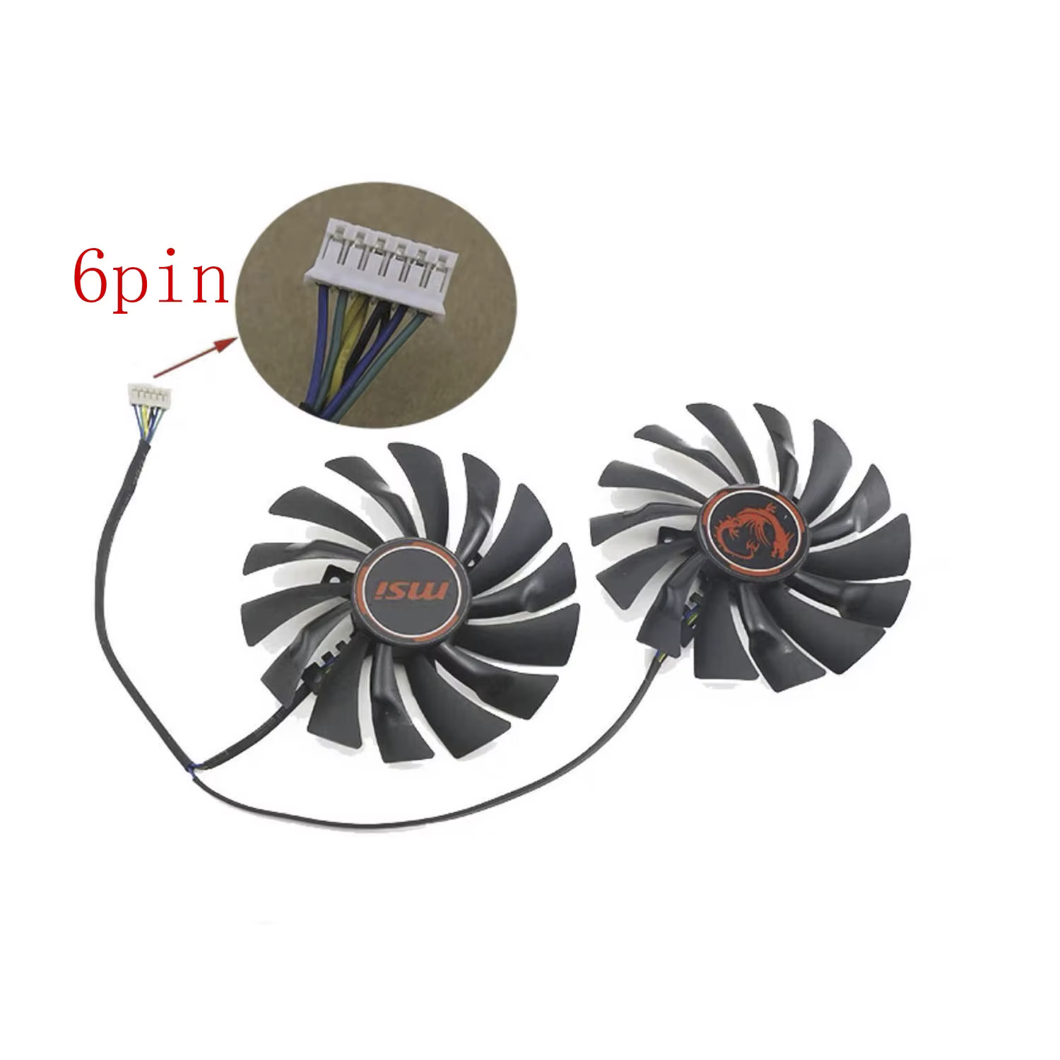 Ventilateur de refroidissement pour carte graphique MSI R9 390 R9 380 R7 370 GTX 980 980Ti 970 960 950 GAMING 95MM 4PIN PLD10010S12HH GTX 980 970 GPU FAN