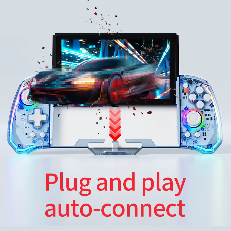 Manette de jeu LinYuvo pour SWITCH avec joystick à effet Hall