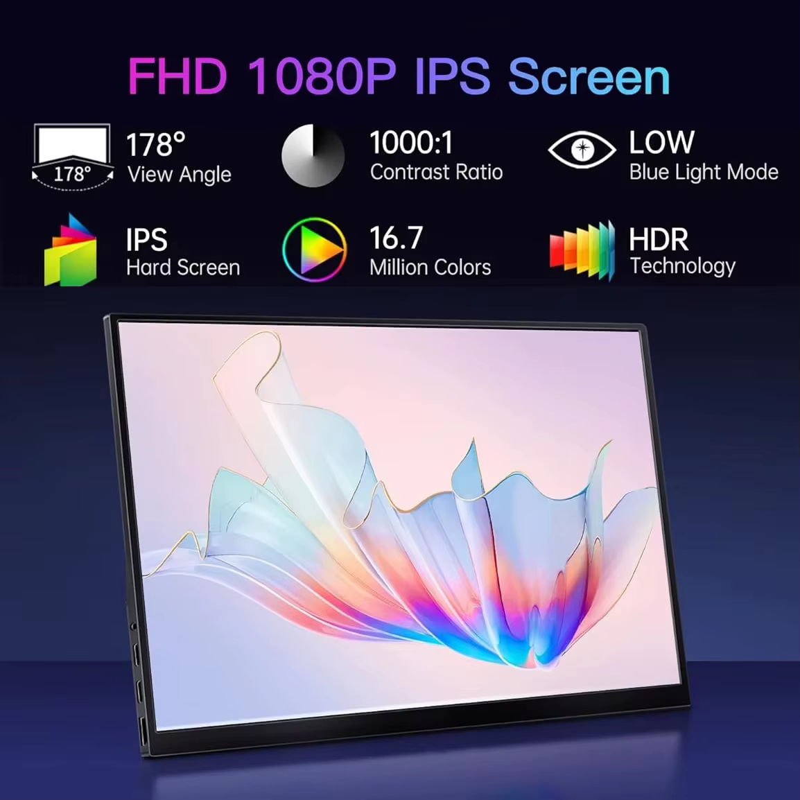Moniteur portable 15, 6 pouces pour ordinateur portable