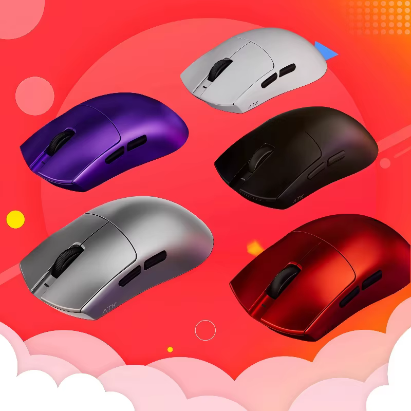 ATK X1 V2 Ultimate 2.0 souris sans fil Paw3950 Utrla 54g léger 750ips 0.163ms faible latence 650ips Gamer nouveaux accessoires cadeaux