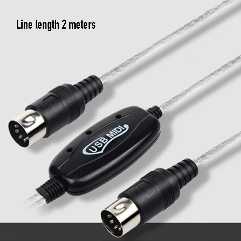 Câble adaptateur audio MIDI vers USB IN-OUT pour clavier électronique 5 broches