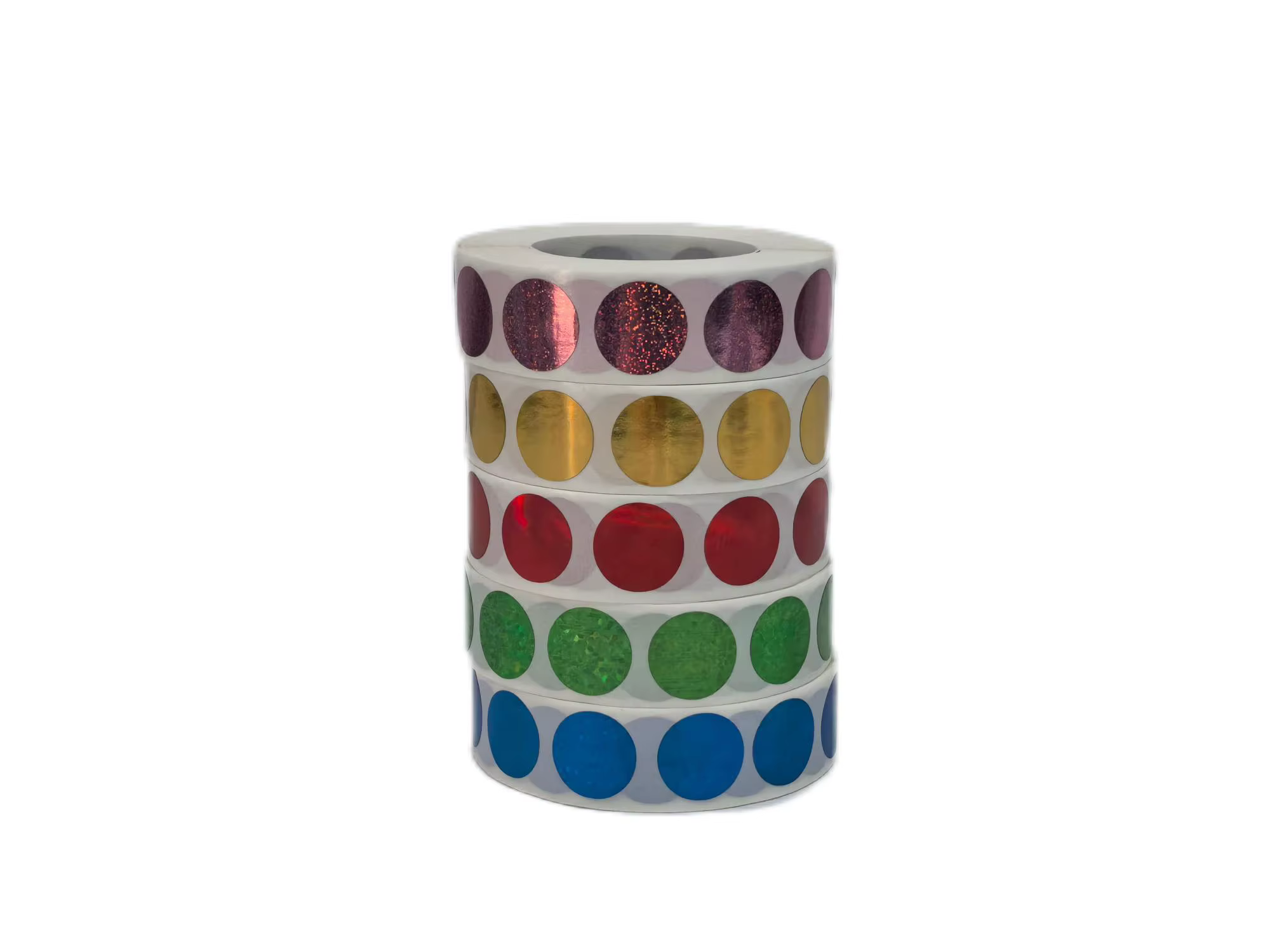 Autocollants à gratter 16*16mm ronds, holographiques, couleur laser, métalliques, pour jeux, cartes à gratter