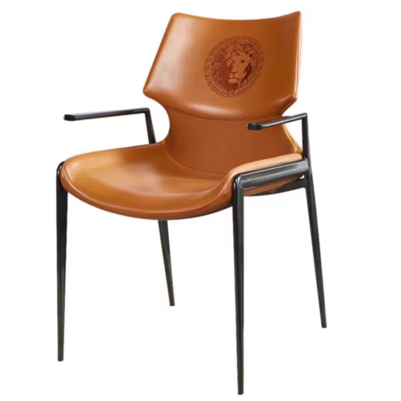 Chaise de salle à manger moderne italienne, fauteuil de luxe à dossier haut pour cuisines ouvertes et maisons modèles, chaise de Restaurant approuvée par le design