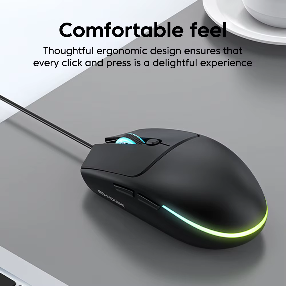 Souris sans fil M300 pour jeux e-sport avec éclairage RGB silencieux