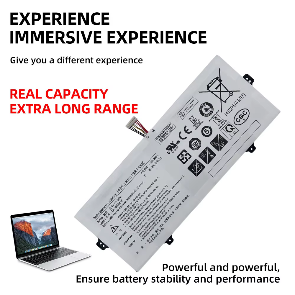 Batterie d'ordinateur portable neuve de haute qualité AA-PBSN4AF pour Samsung Galaxy Book NP730QCJ NP730QDA