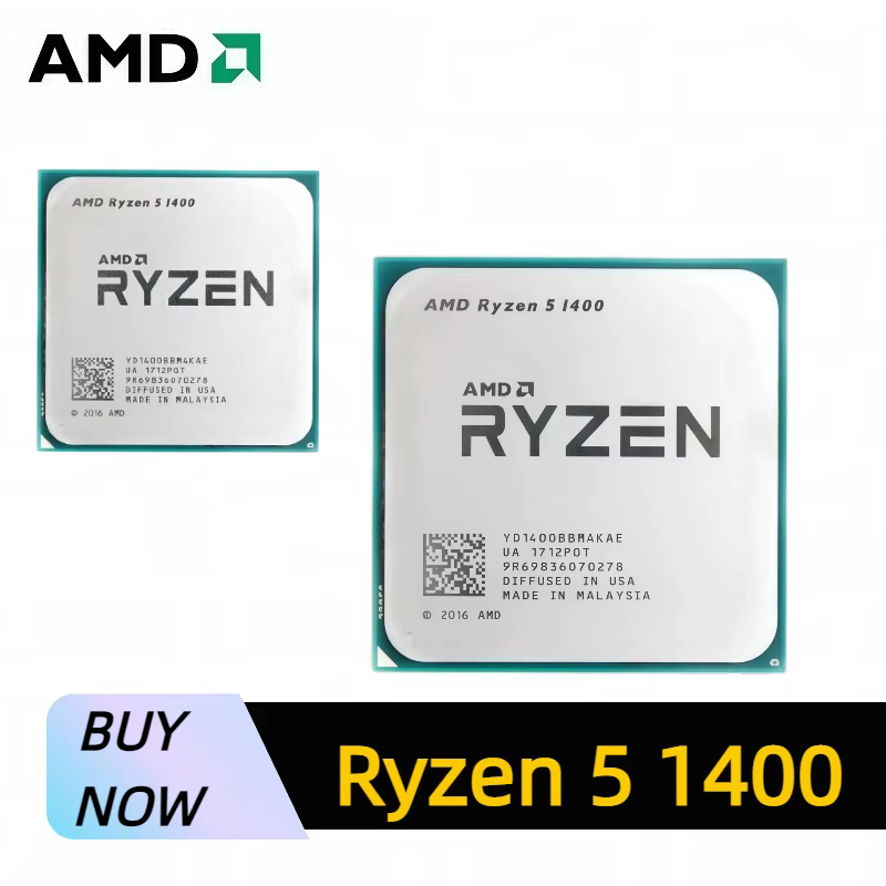 Processeur de bureau gaming AMD Ryzen 5 1400 4C 8T