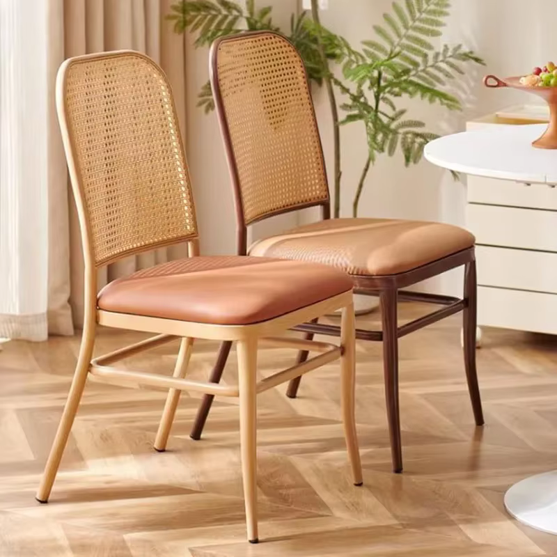 Chaises de salle à manger rustiques en rotin, design unique et tendance, style vintage, chaise individuelle pour ordinateur, mobilier de cuisine et de bureau, ameublement domestique essuyable