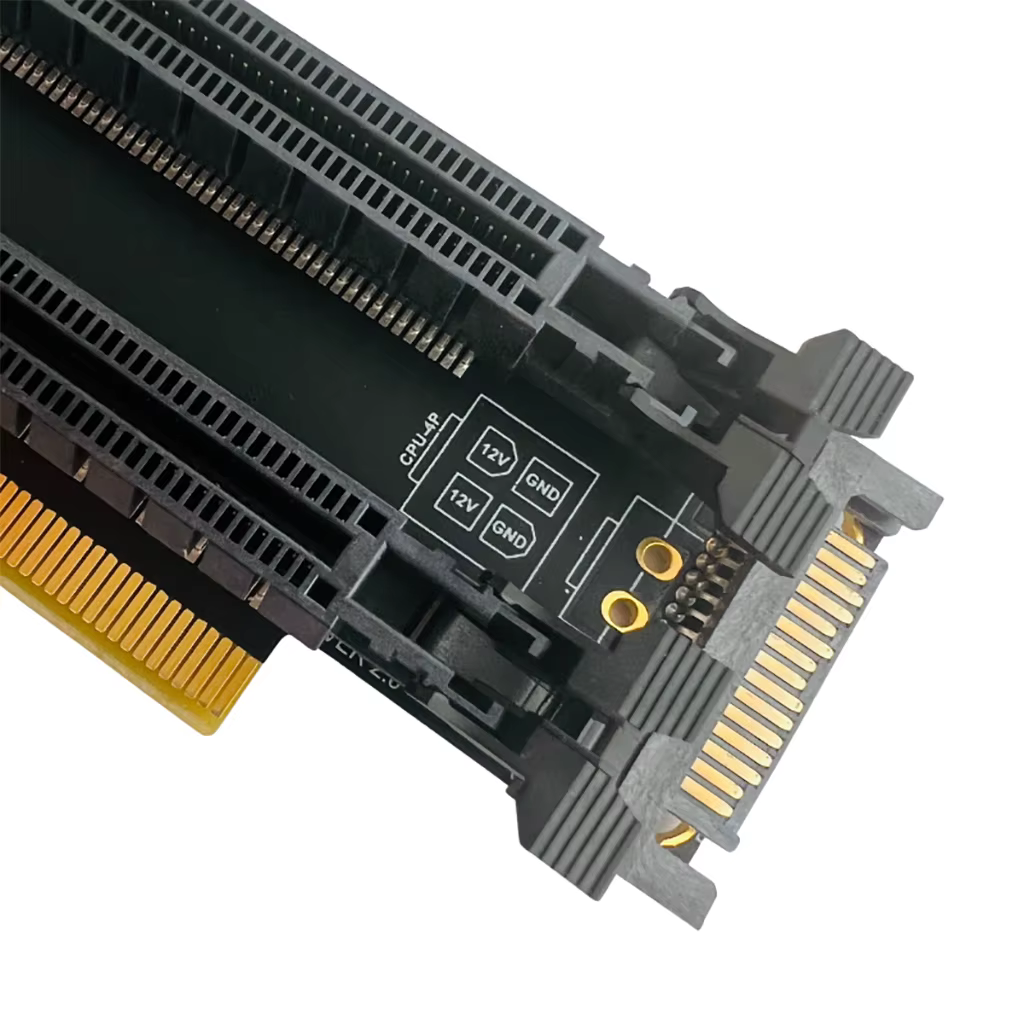 Carte d'extension PCIe 3.0 PCI-E 4.0x16 1 à 2