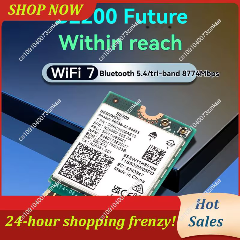 Vente quotidienne BE200 Wifi 7 carte + antenne 10Dbi adaptateur