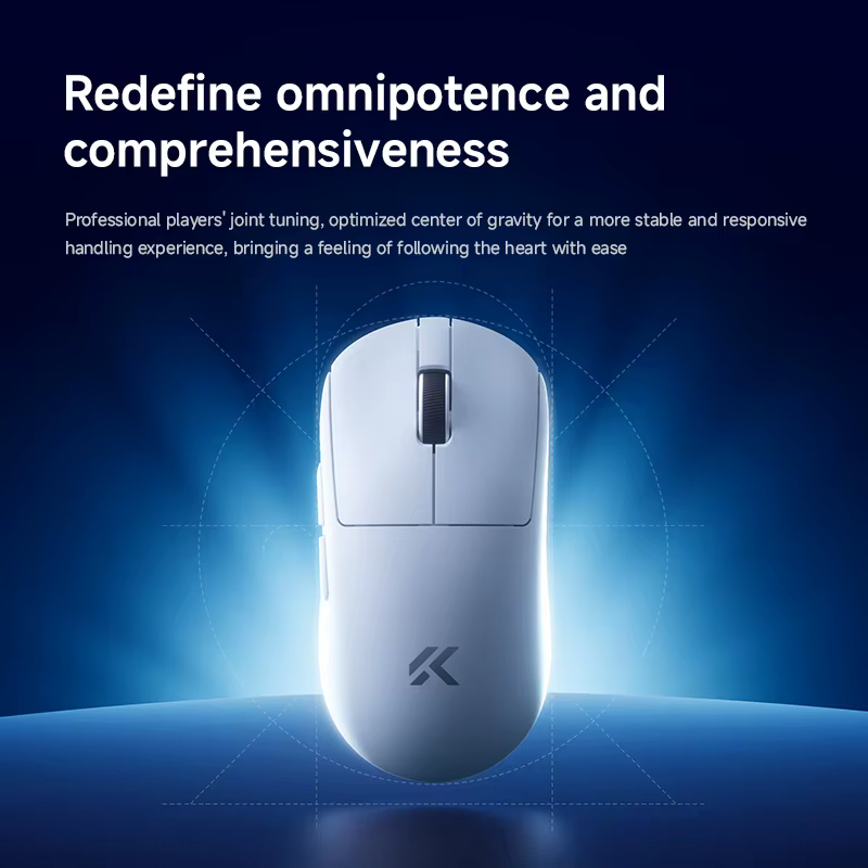 MCHOSE A7 V2 Ultra souris de jeu PAW3950 TI capteur double 8000Hz 20000fps 42000DPI 750IPS importé Super glisse revêtement en verre CSGO