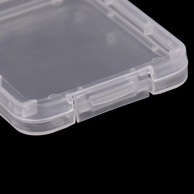 Étui de protection pour cartes CF en plastique PP blanc et transparent