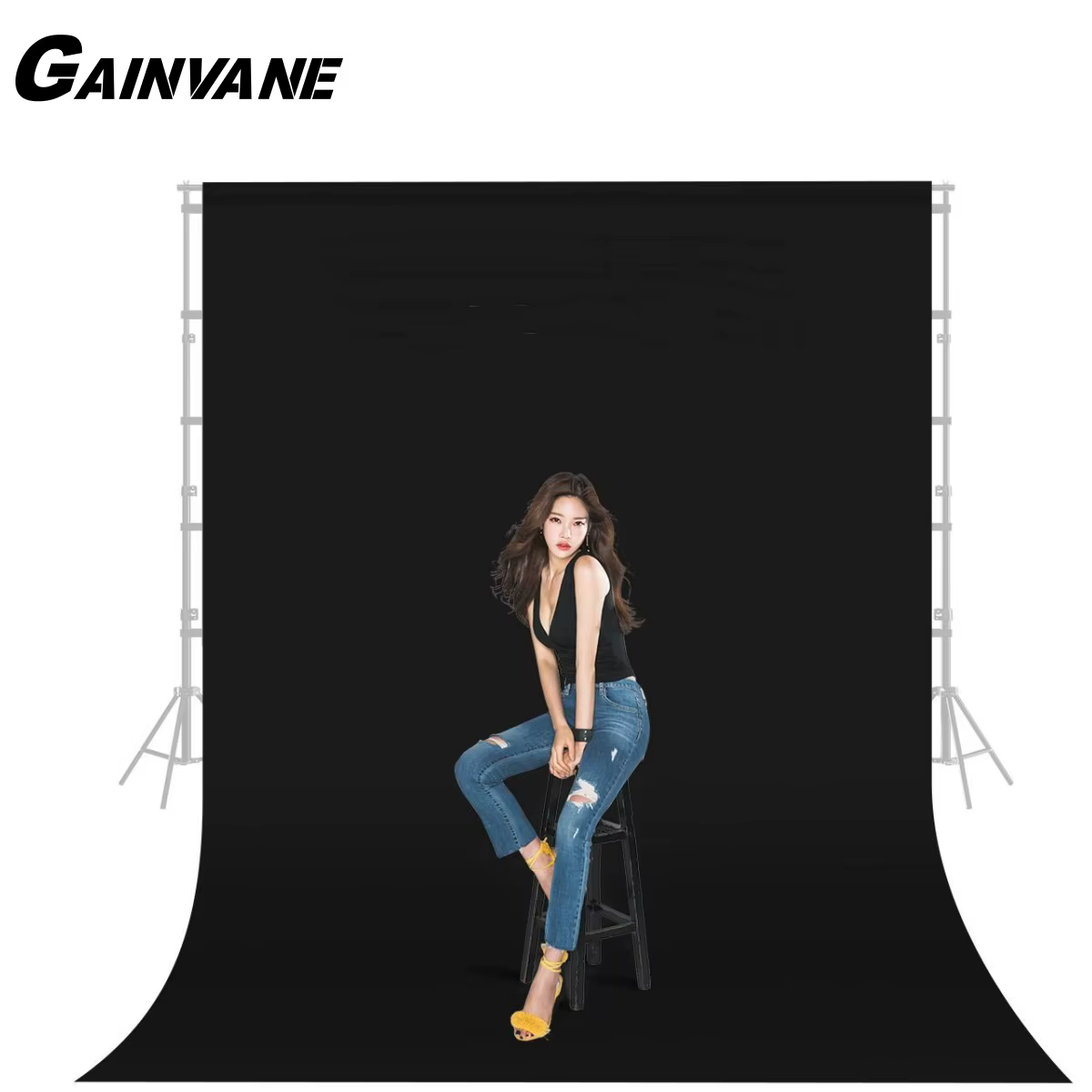 GAINVANE noir écran photographie fond toile