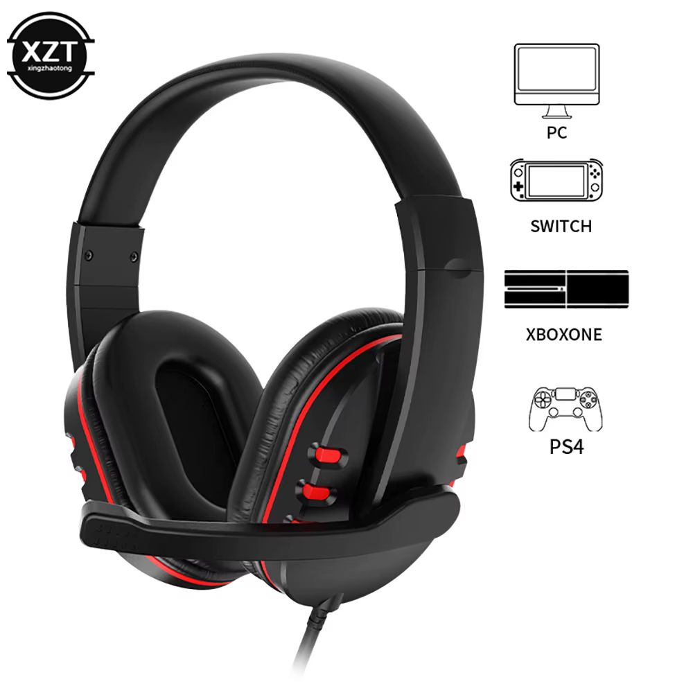 Casque de jeu filaire avec microphone