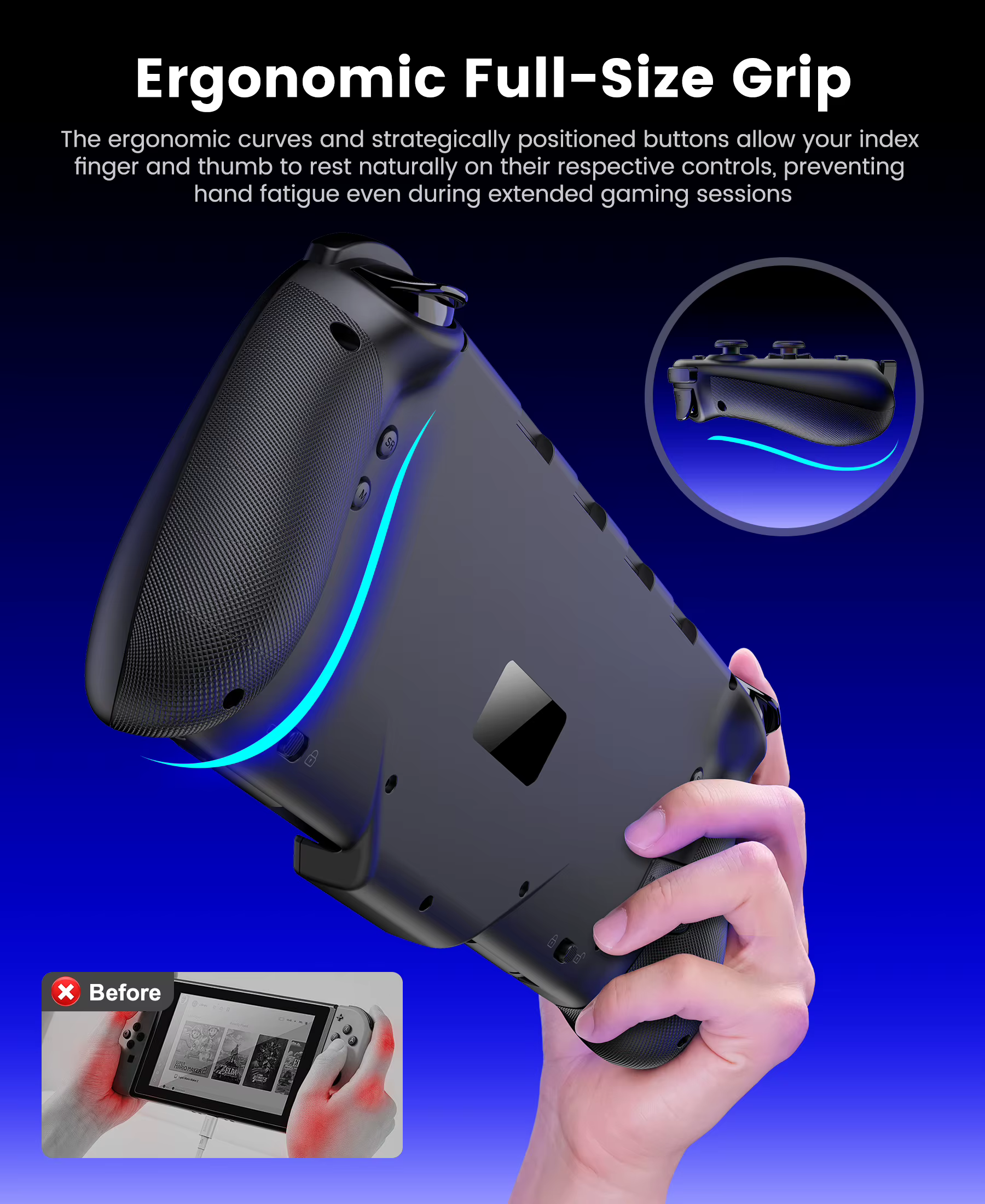 Manette de jeu BEBONCOOL JC400 pour Switch2