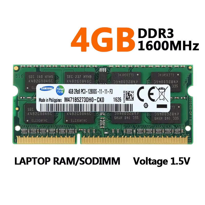 Samsung ordinateur portable Ram DDR3L DDR3 2GB 4GB 8GB 1600Mhz SO-DIMM PC3-12800 PC3L-12800