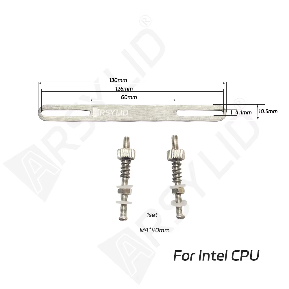 Bloc de refroidissement liquide en acier inoxydable pour CPU