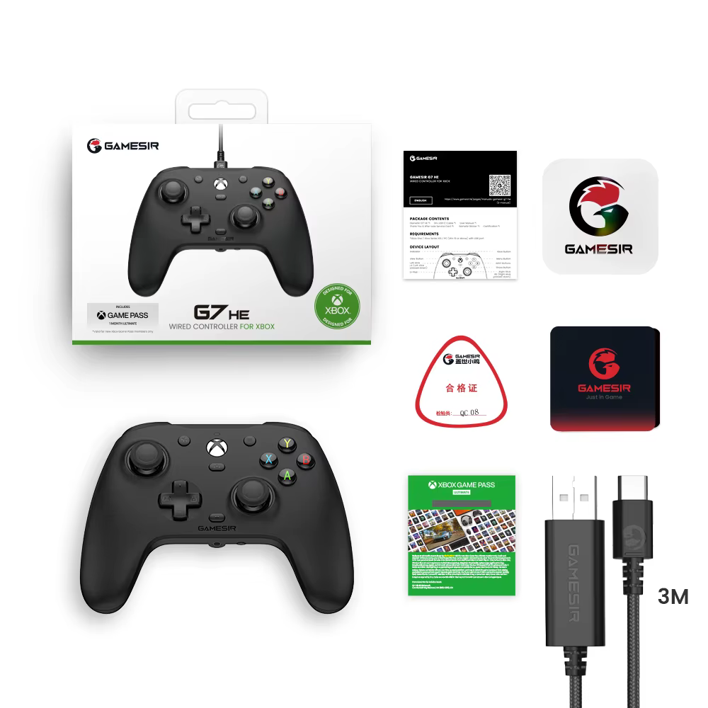 Manette de jeu GameSir G7 HE à effet Hall pour Xbox Series X