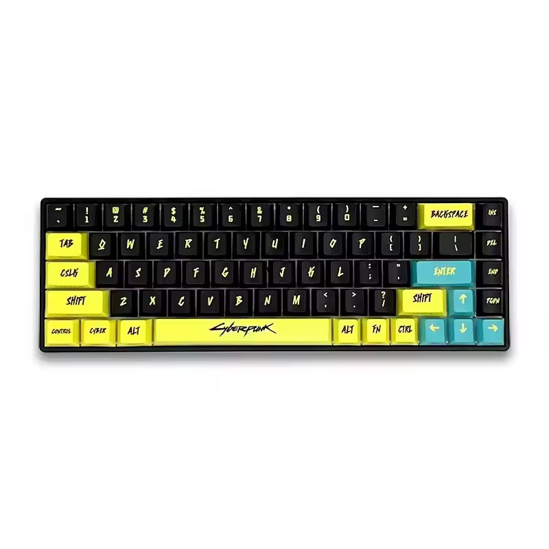 Cyberpunk 129 touches Keycap cerise profil côté gravé translucide Keycaps Pbt personnalisé adapté Wooting Key Caps cadeau