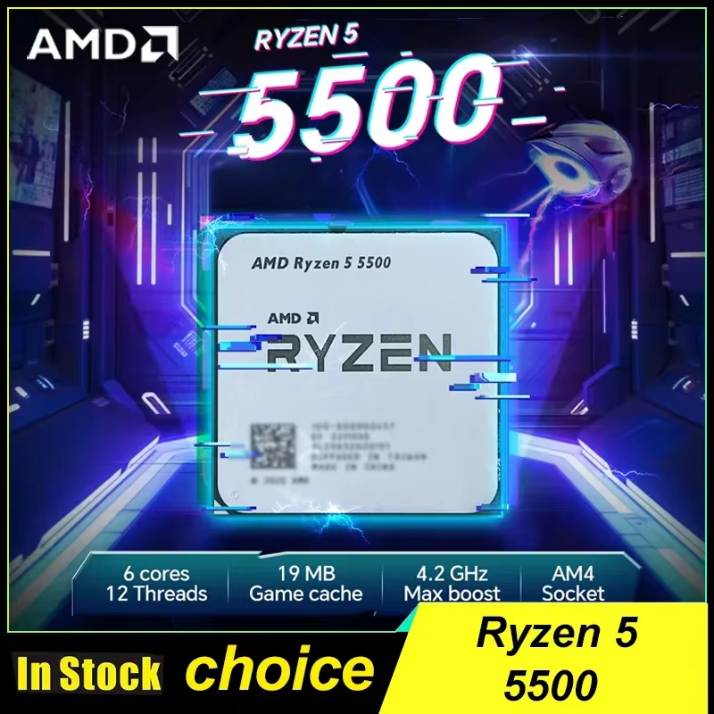 Processeur AMD Ryzen R5 5500X 6 cœurs 12 threads 4