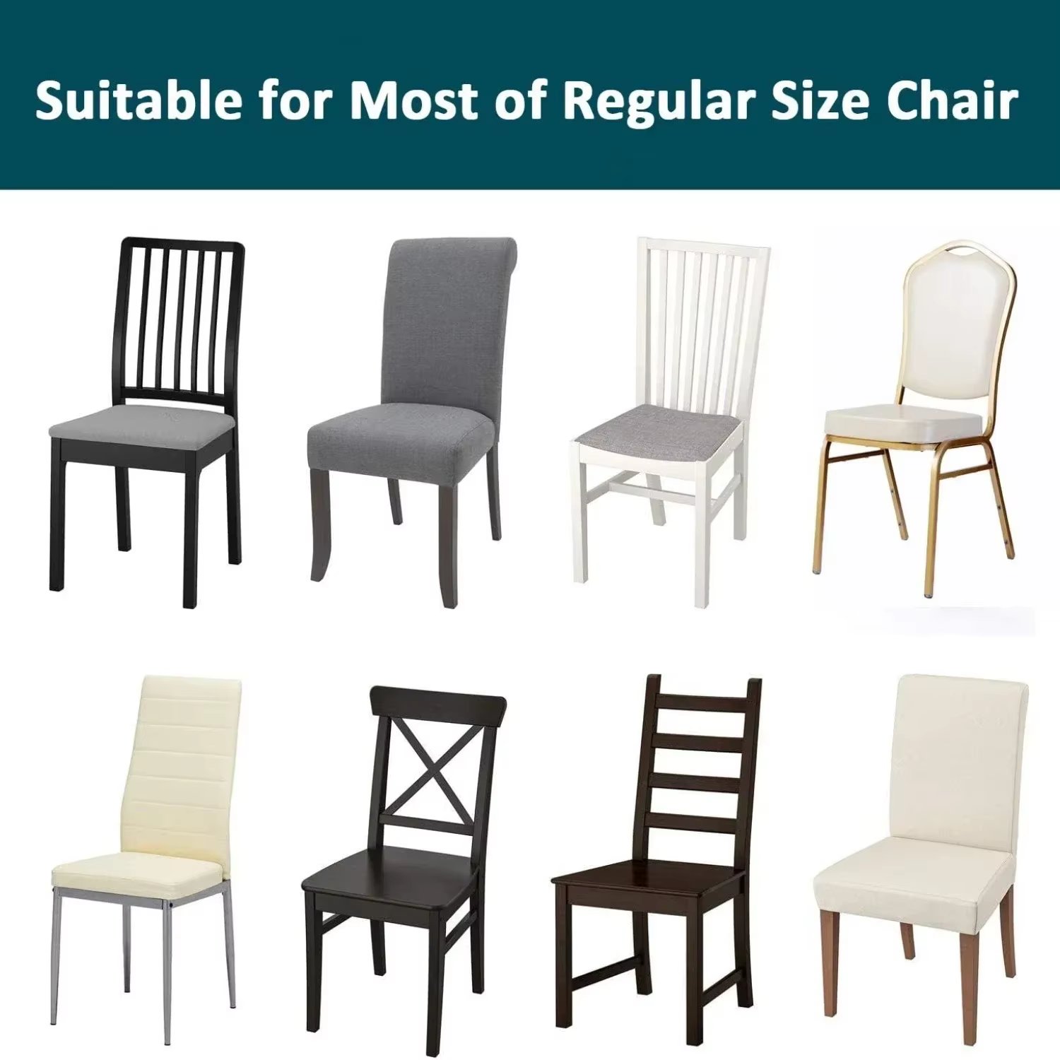 Housses de chaise de banquet en velours extensible pour salle à manger, douces, amovibles, longues et unies
