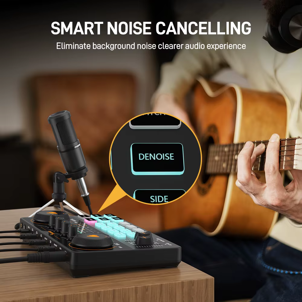Ensemble carte son et microphone Maono AM200-S1