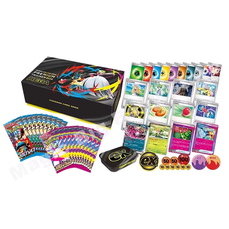 Original véritable Pokemon Trading PTCG cartes japonais M1L M1S réapprovisionner sac MEGA boîte-cadeau Lily Ai