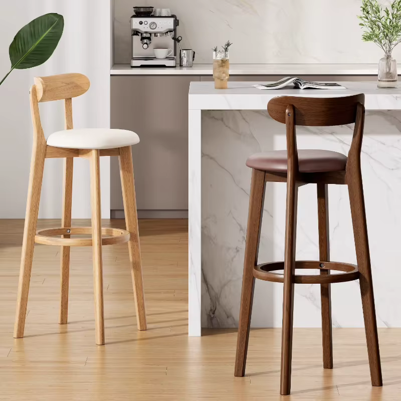 Chaise de Bar moderne en bois massif