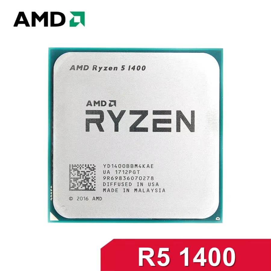 Processeur de bureau gaming AMD Ryzen 5 1400 4C 8T