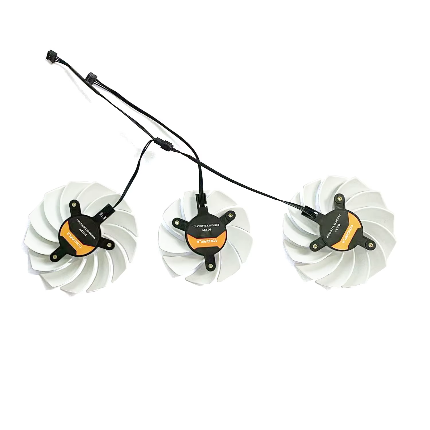 Nouveau ventilateur de GPU 4 broches compatible avec les cartes graphiques Colorful Geforce Rtx3060 3060ti 3070 3070ti 3080 IGame Ultra White, ventilateur de remplacement