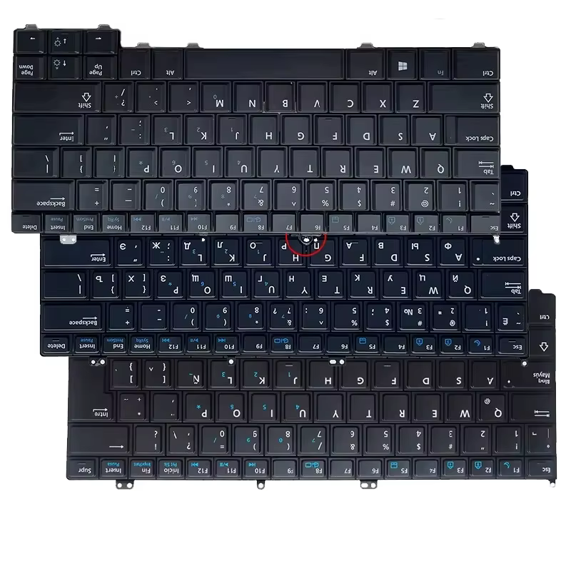 Clavier d'ordinateur portable anglais/russe/latin
