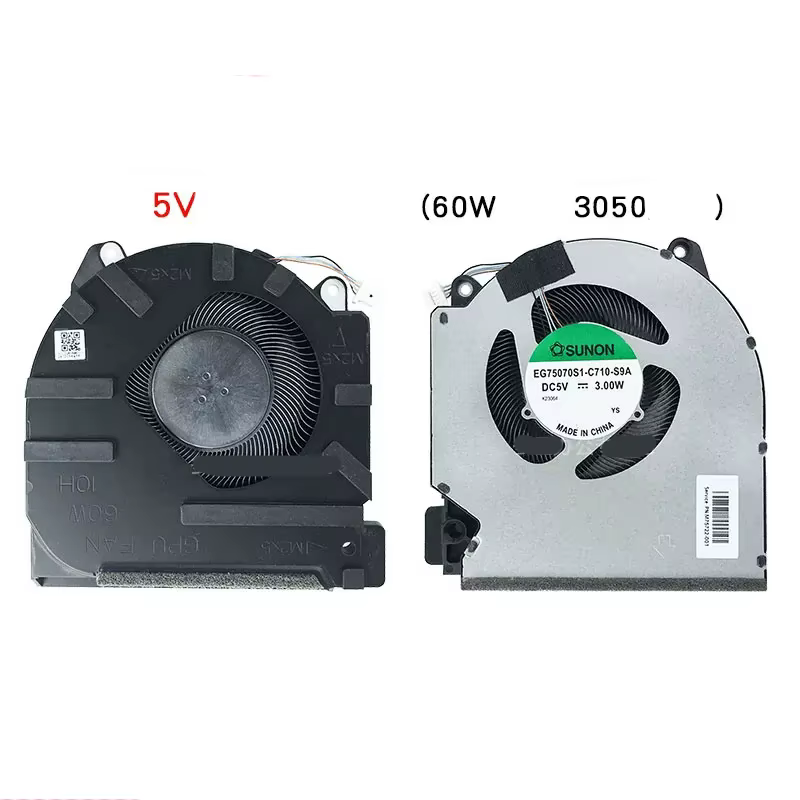 Nouveau véritable ventilateur de refroidissement CPU GPU pour ordinateur portable pour HP Victus 7/8 16-D 16-E TPN-Q263 Q264 M75721 M75723 M7572 80W 60W