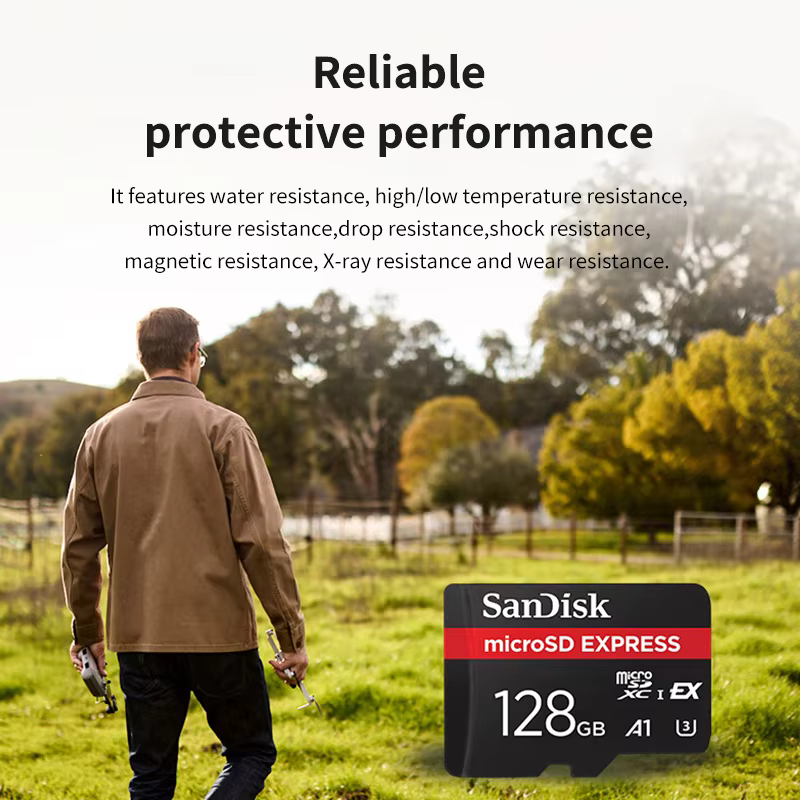 Carte microSD Express 128GB 256GB A2 5.3K NVMe TF