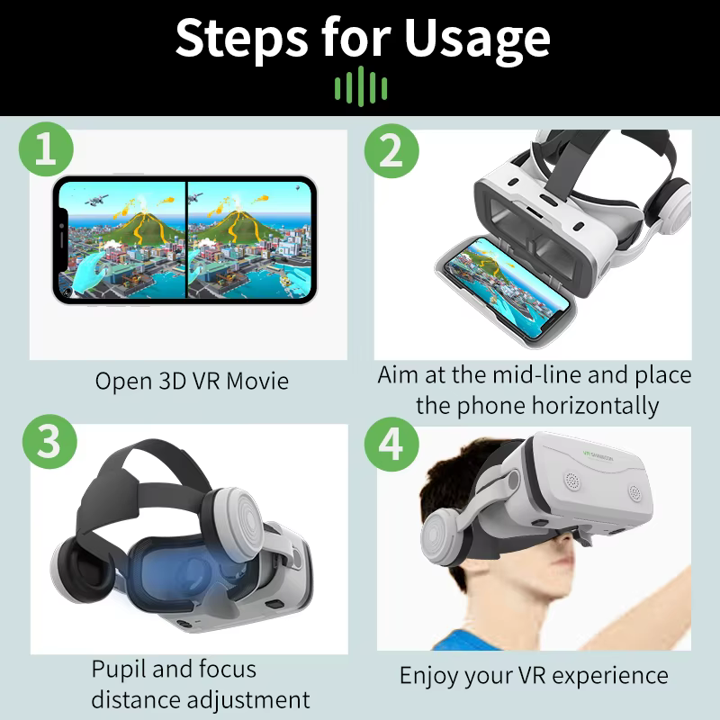 Réalité virtuelle VR lunettes 3D casque appareils Viar