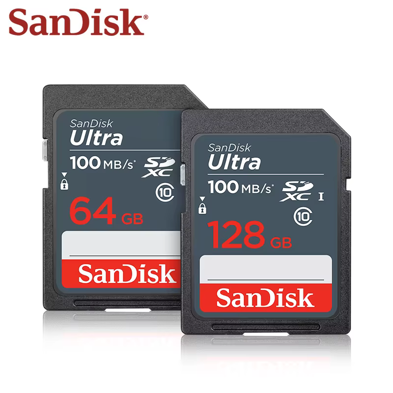 Carte Ultra SD SanDisk C10 carte SDXC/SDHC 16GB 32GB 64GB 128GB 256GB carte mémoire Flash haute vitesse 100 mo/s pour appareil photo numérique