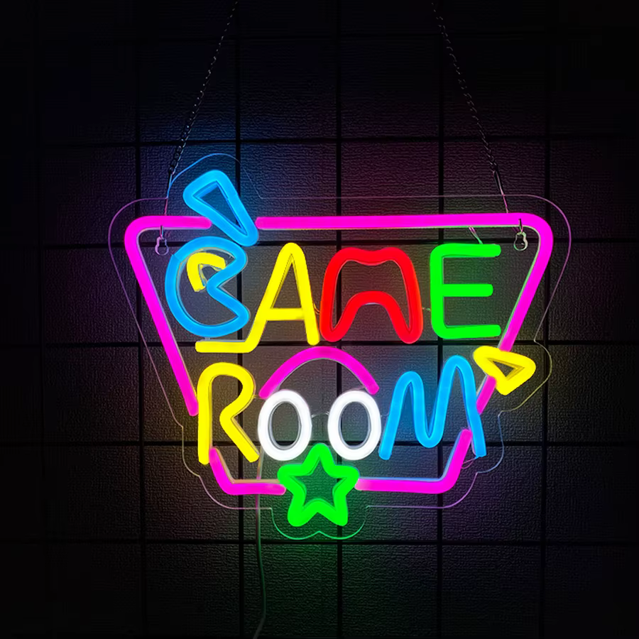 Enseigne au néon Gamer pour décoration murale de chambre