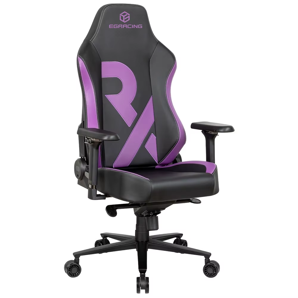 Chaise de bureau ergonomique en cuir PU à dossier haut
