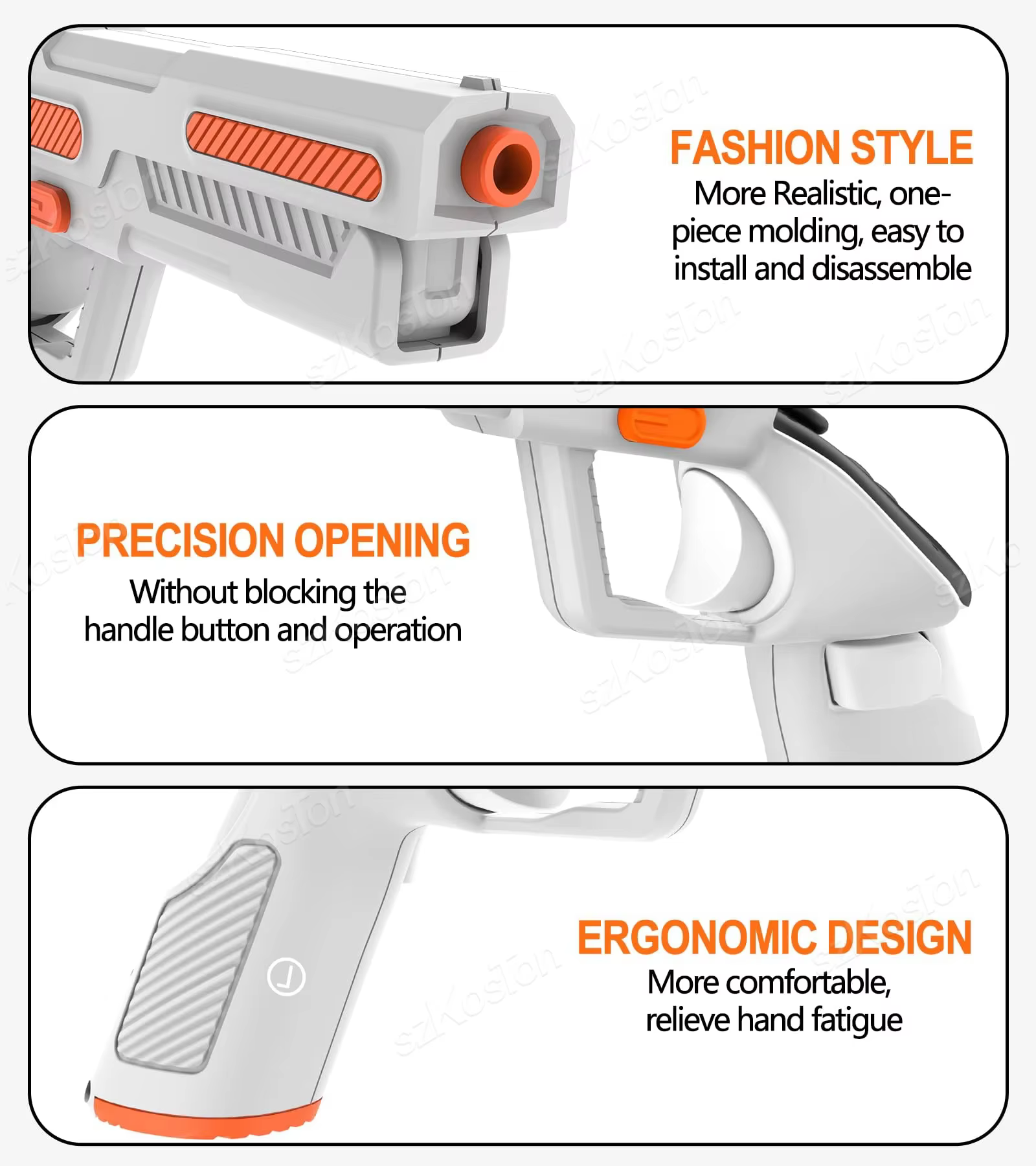 Poignées de Stock de pistolet VR pour contrôleur Meta Quest 3