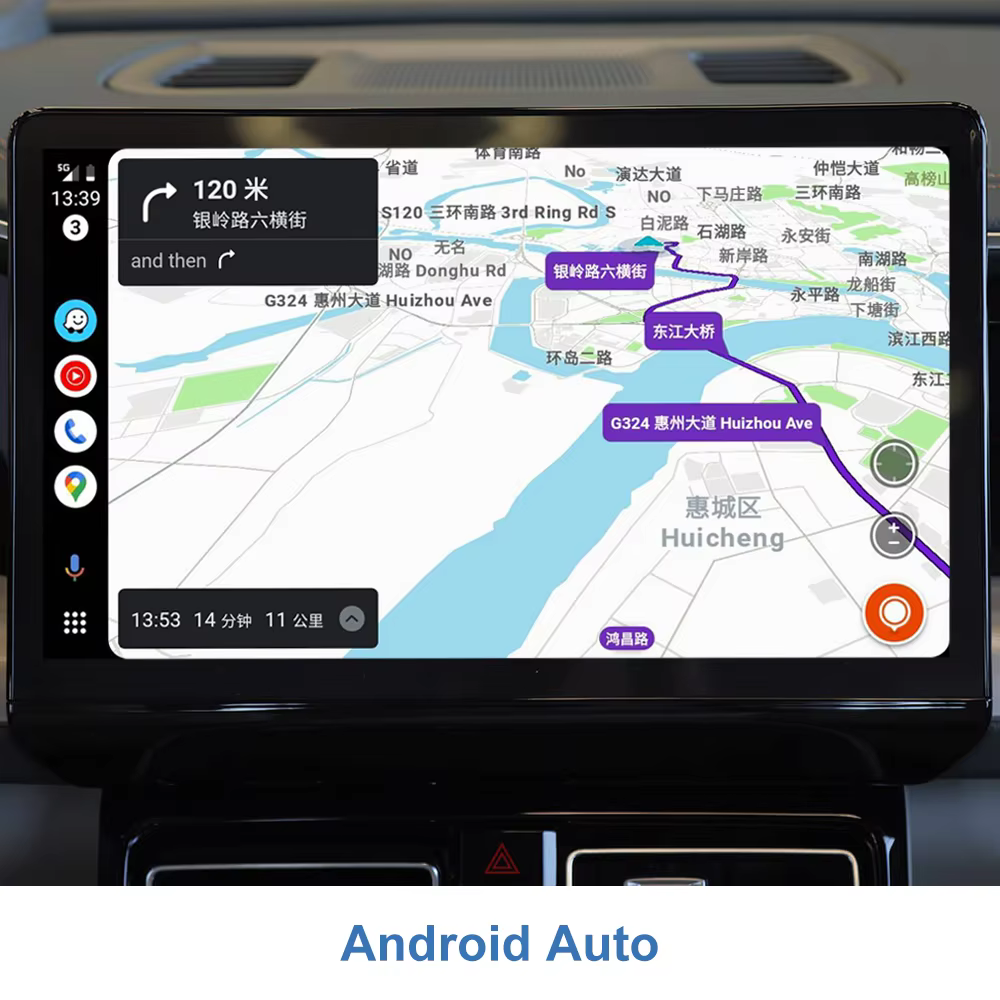 GAC GS8 2023-2025 GS4 WIZCAR T01 solution multimédia originale support Google maps Waze Spotify musique Yandex map fait pour GAC GS8