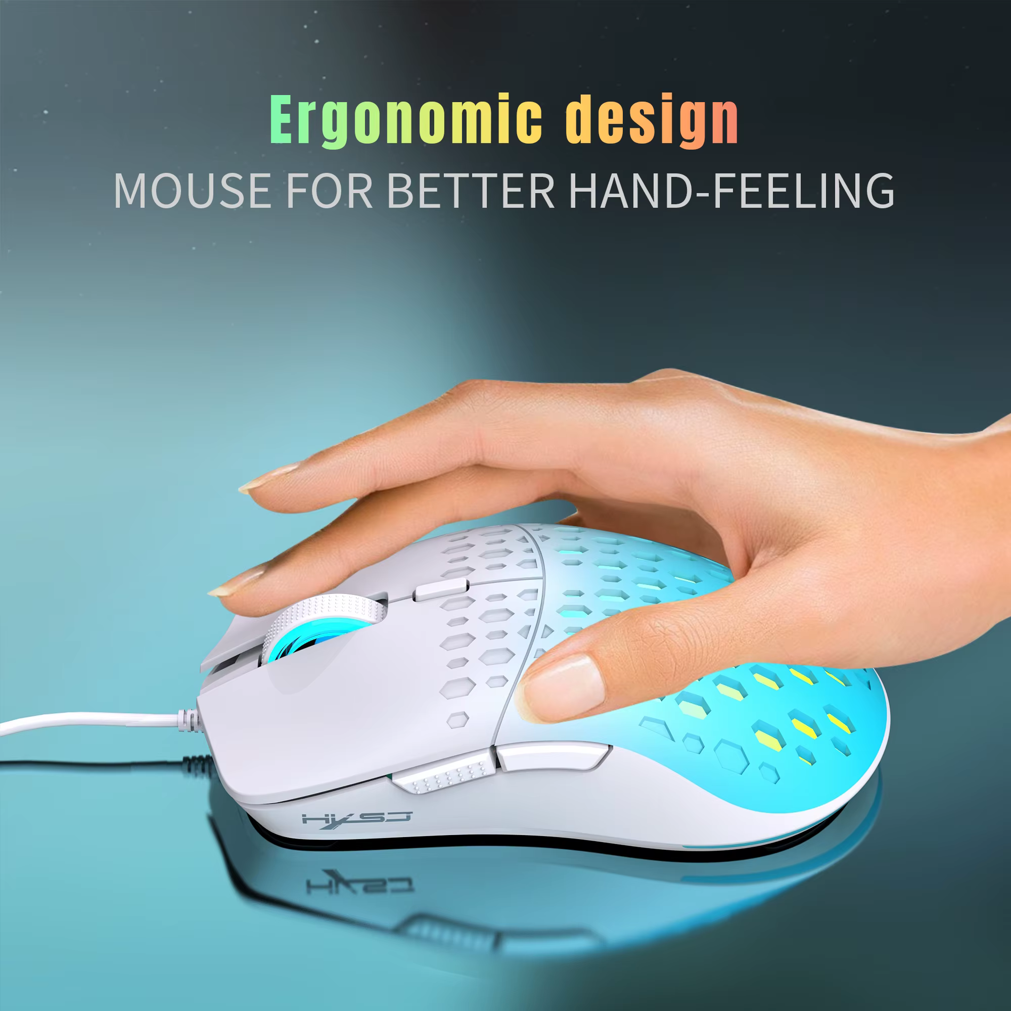 Souris de jeu filaire USB RGB Gamer
