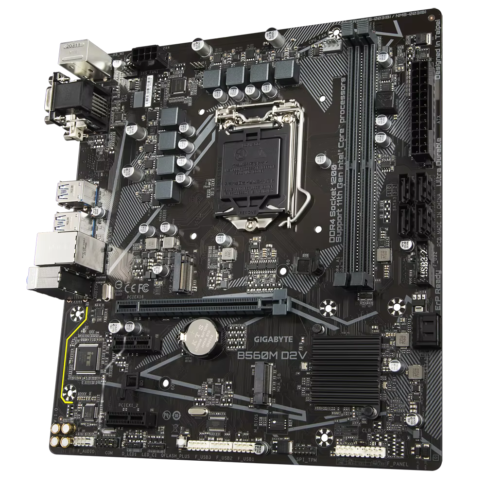 Gigabyte B560M D2V cartes mères LGA 1200 DDR4 64GB M-ATX pour carte mère de bureau Intel B560 M.2 SATA III USB3.0