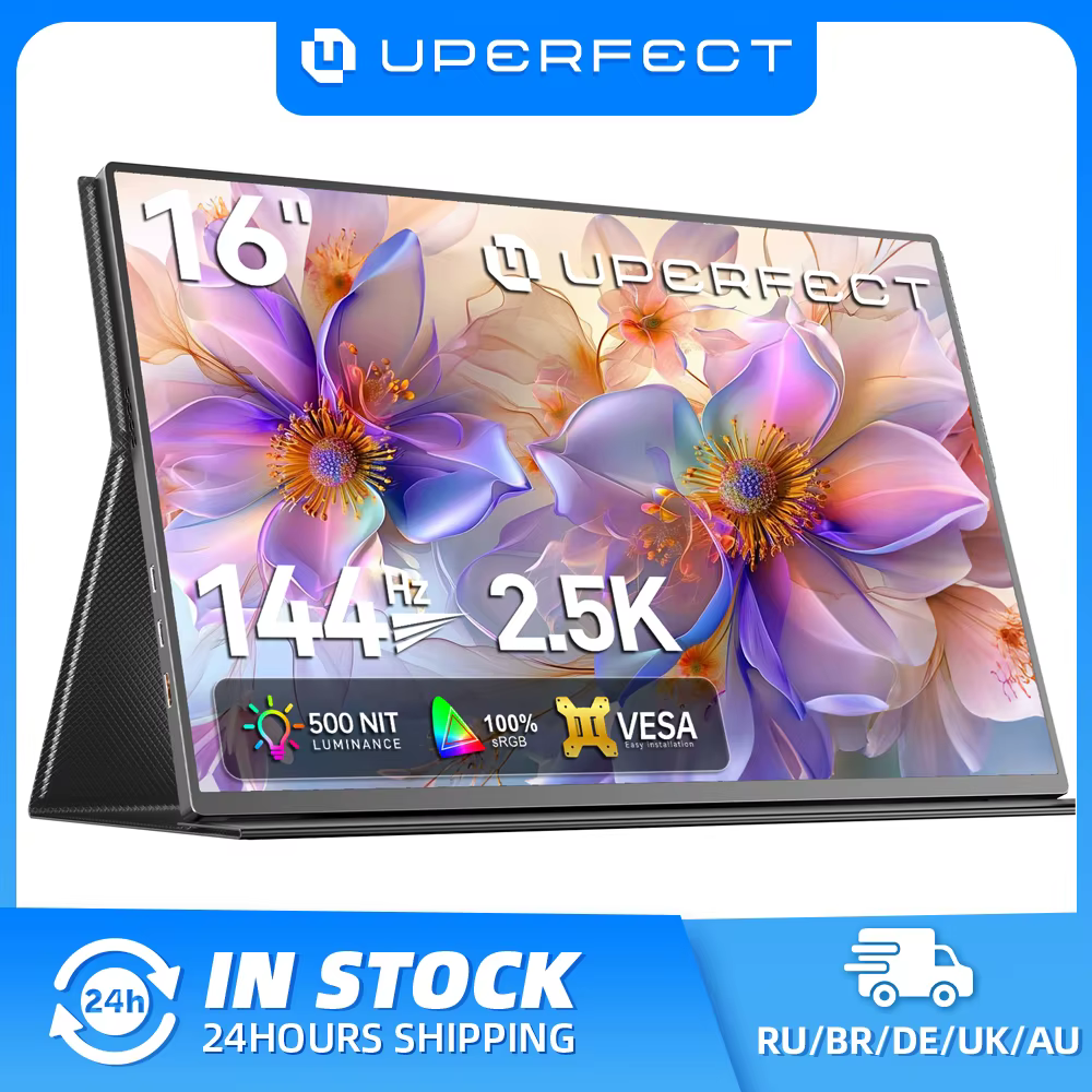 UPERFECT 16 "2K moniteur Portable 2560*1600 16:10 100% sRGB 500Cd/m2 120Hz affichage de jeu pour Xbox PS5 Switch