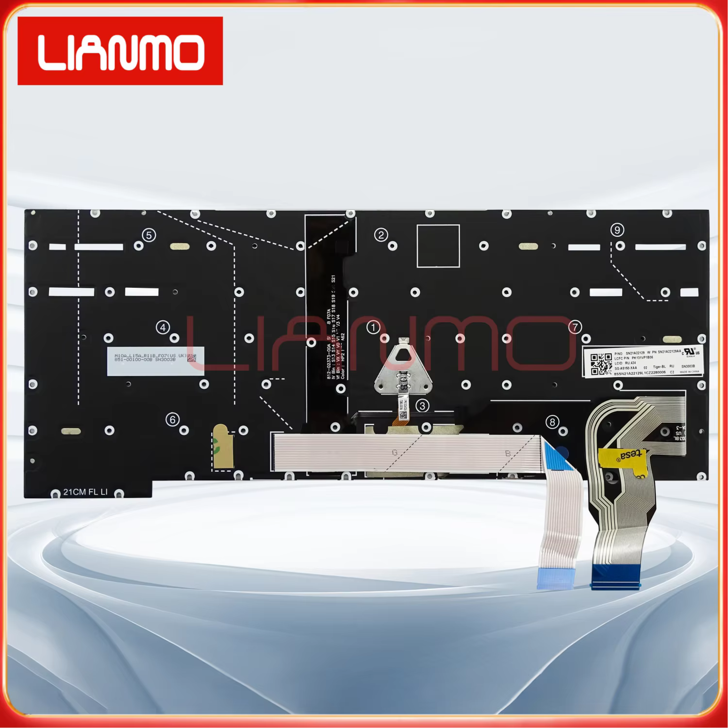 Clavier rétroéclairé pour ordinateur portable Lenovo Thinkpad T14s Gen2 P1 Gen4 X1 Extreme Hermit 4th 2021