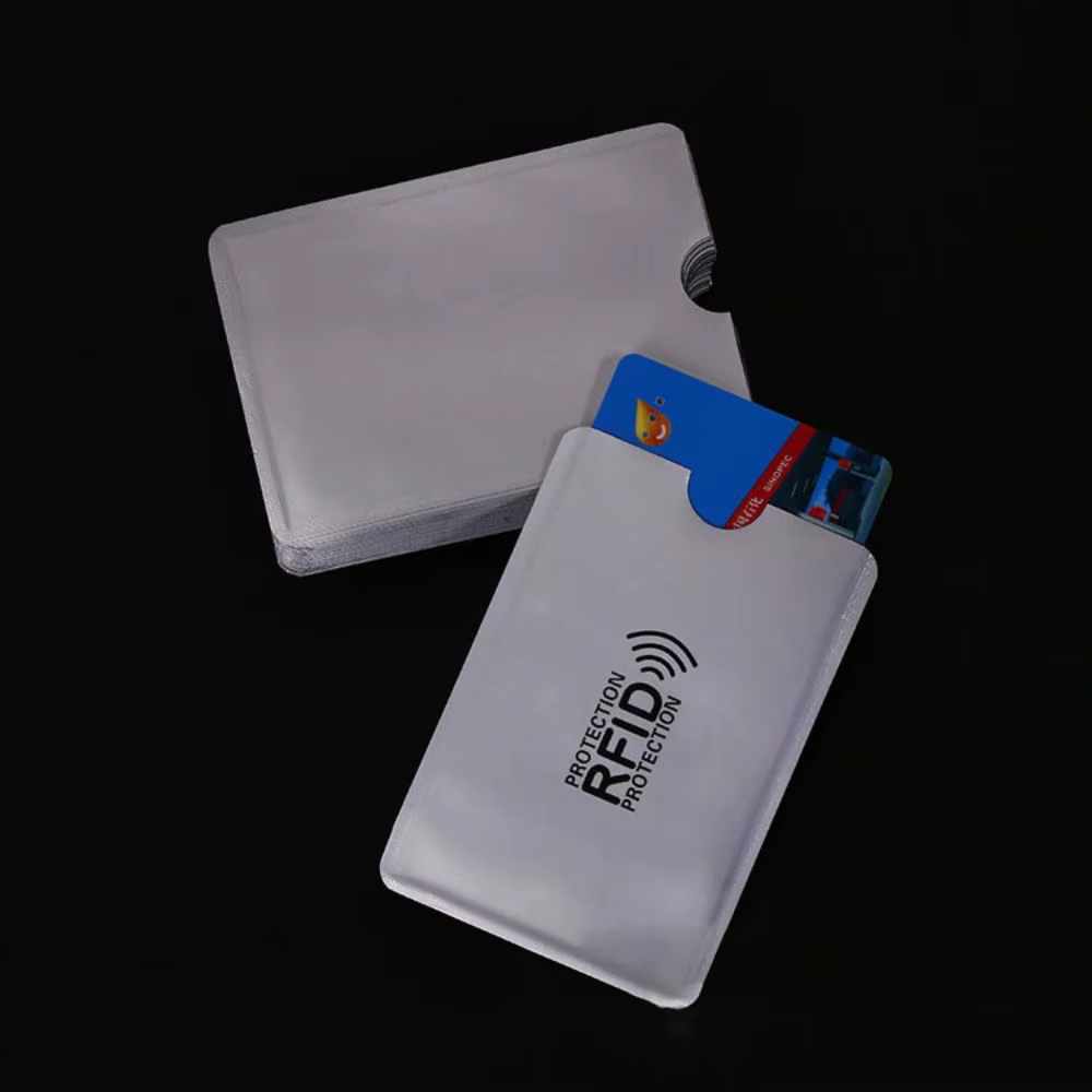 Porte-carte RFID antivol, 5 pièces, verrouillage de lecteur en aluminium coloré, housse de protection, manchons de protection pour passeport de sécurité