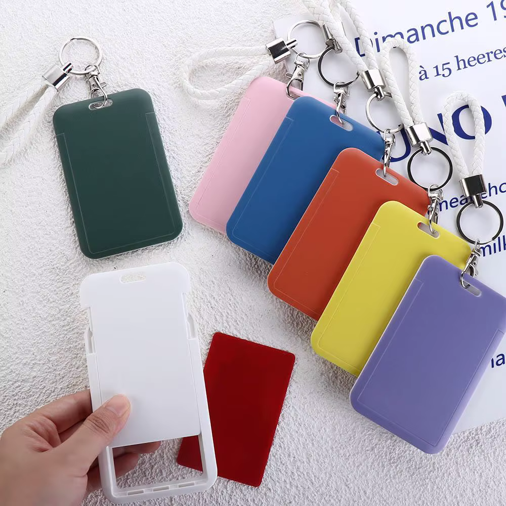 Fournitures scolaires pour étudiants, carte de travail, carte de crédit, porte-clés, porte-cartes d'identité, porte-badges de protection, couverture de carte de Bus