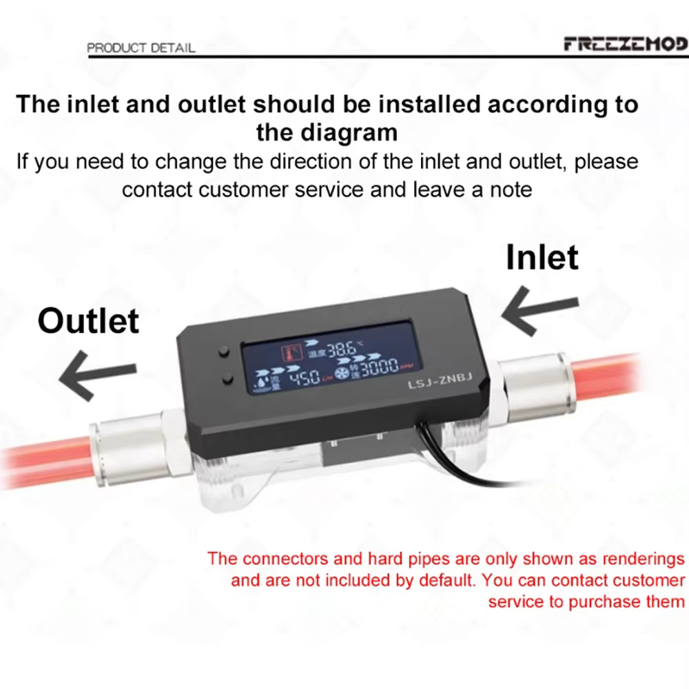 FREEZEMOD LCD alarme vitesse débit température surveillance des liquides arrêt de courant
