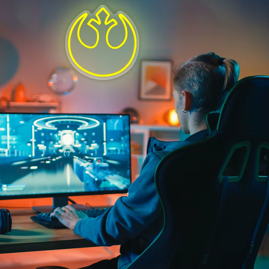 Enseigne néon gaming pour la décoration de la chambre de gamer