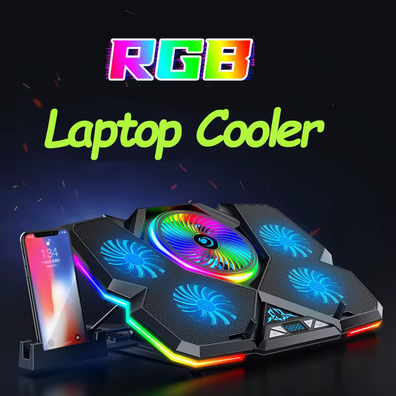 Coolcold-Refroidisseur d'ordinateur portable RGB Gaming