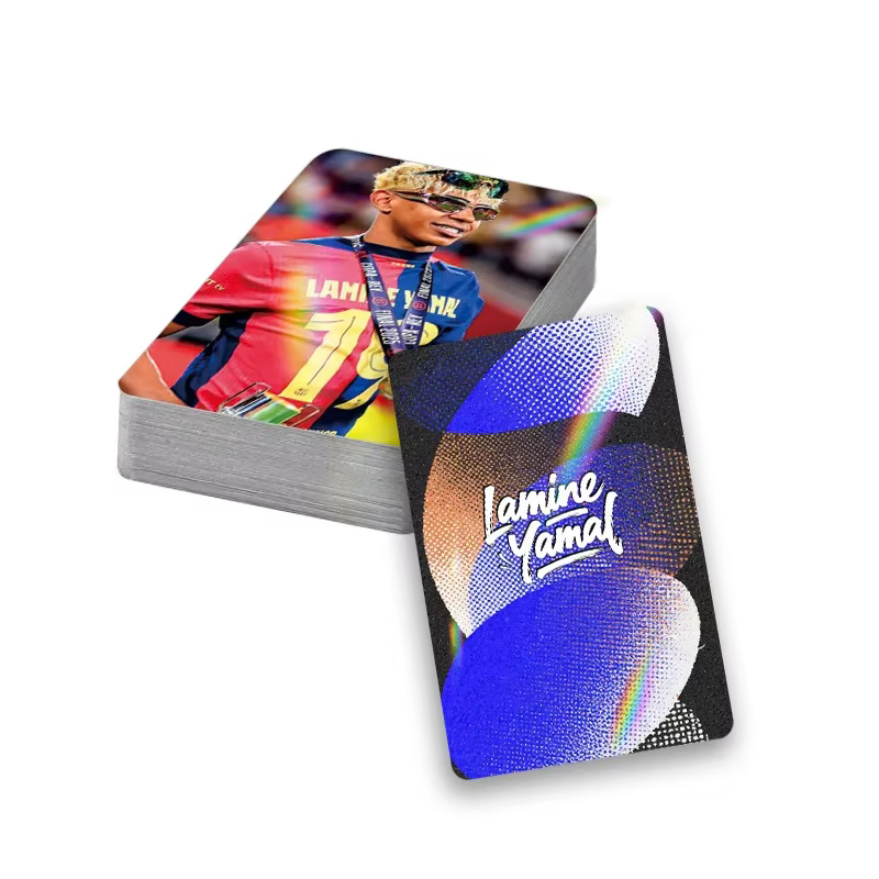 Cartes LOMO holographiques laser flash, 30 pièces en boîte, cartes décoratives miniatures HD double face, cartes cadeaux