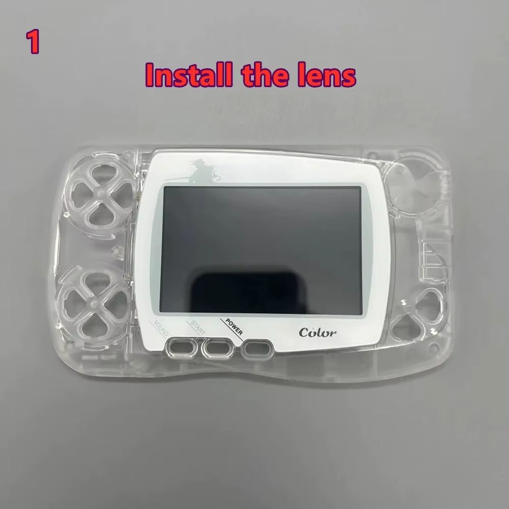 Kit d'écran LCD IPS avec rétroéclairage et luminosité réglables pour console de jeu Bandai Wonder Swan Color WSC. Pas besoin de couper la coquille